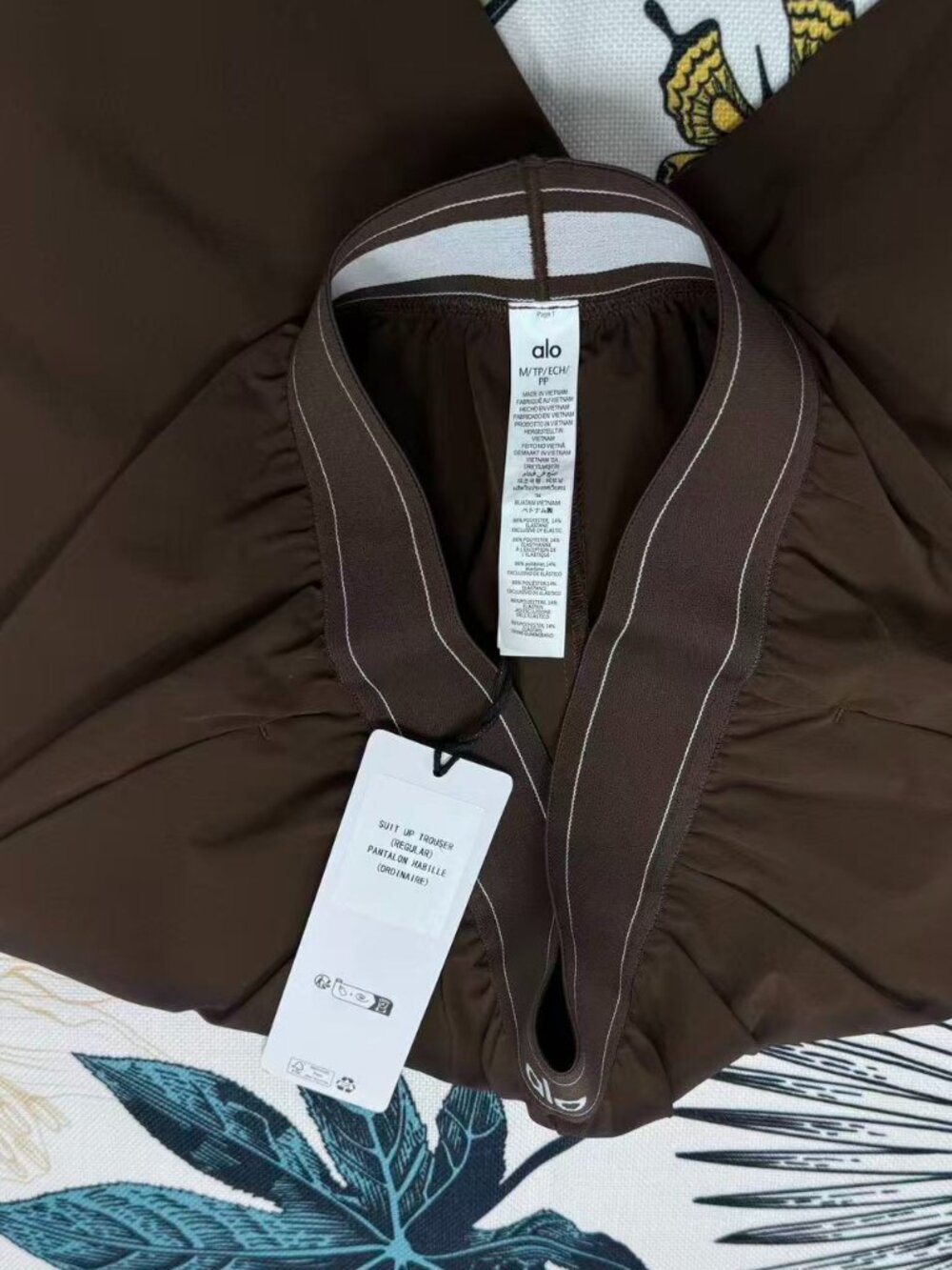 Alo Yoga Espresso Brown Suit Up Pants Wide Leg Trousers NWT 30"💕🤎 - Picture 6 of 10